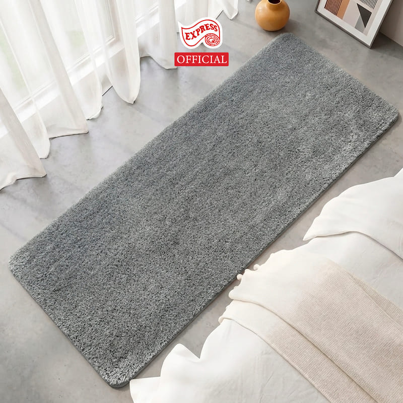 พรมเช็ดเท้ายาว EXPRESS CARPET รุ่น AL8-5 ขนาด50X120 ซม. หนา 20 มม. สีเทา 